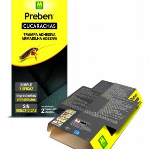 PREBEN PACK 2 TRAMPAS ADHESIVAS CUCARACHAS